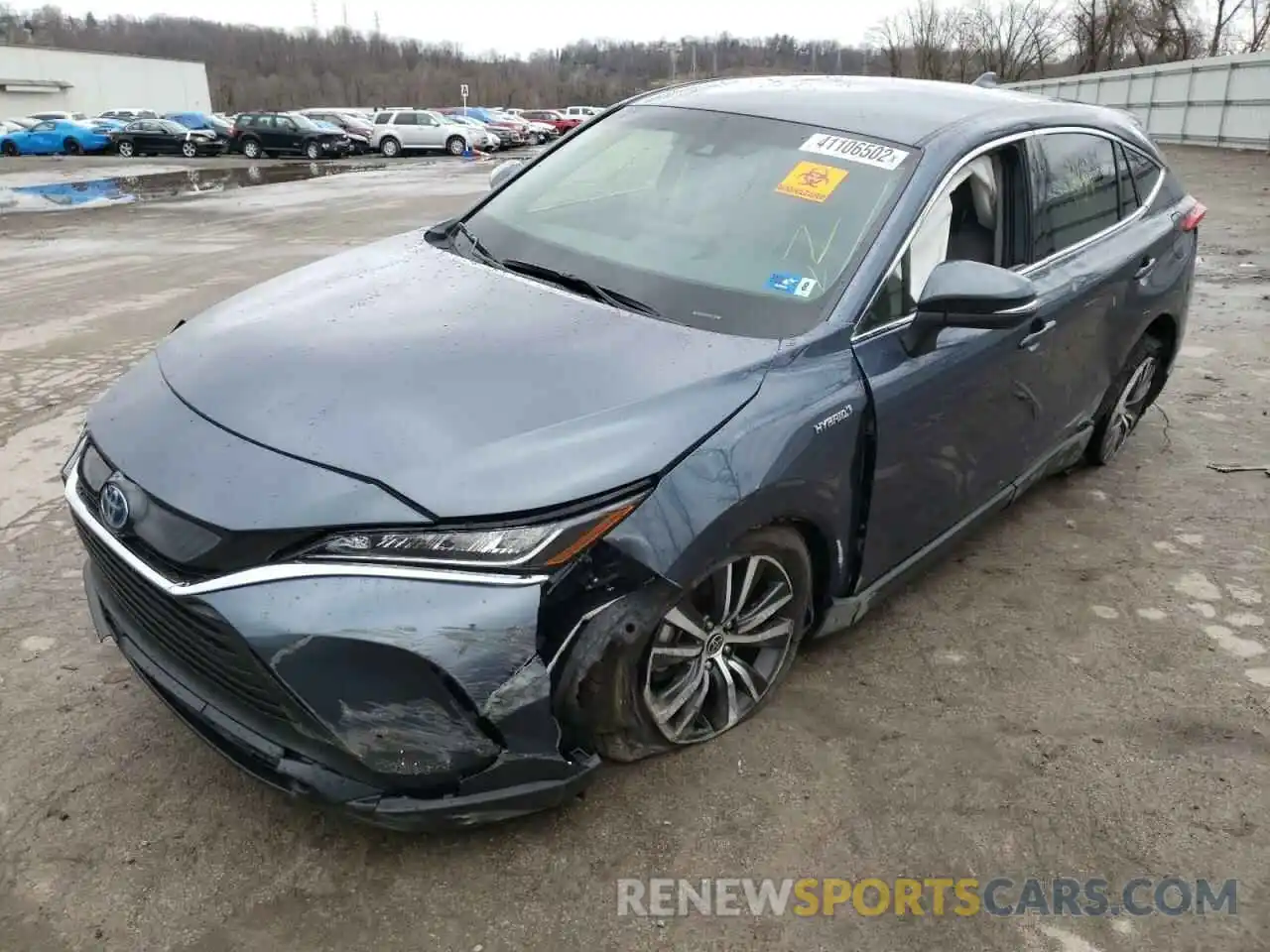 2 Photograph of a damaged car JTEAAAAH9MJ062178 TOYOTA VENZA 2021