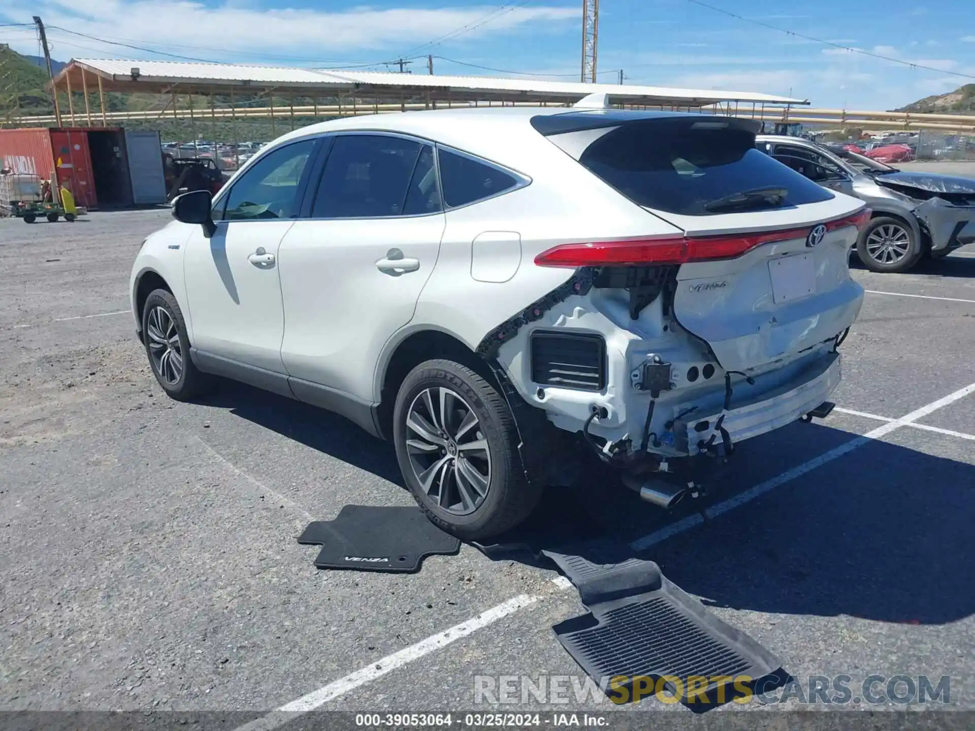 3 Photograph of a damaged car JTEAAAAH9MJ077750 TOYOTA VENZA 2021