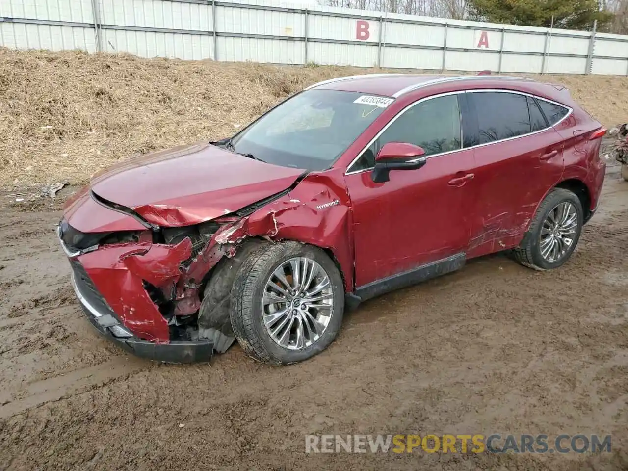 1 Photograph of a damaged car JTEAAAAH9MJ078610 TOYOTA VENZA 2021