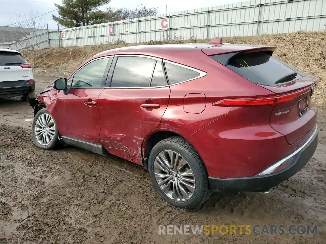 2 Photograph of a damaged car JTEAAAAH9MJ078610 TOYOTA VENZA 2021