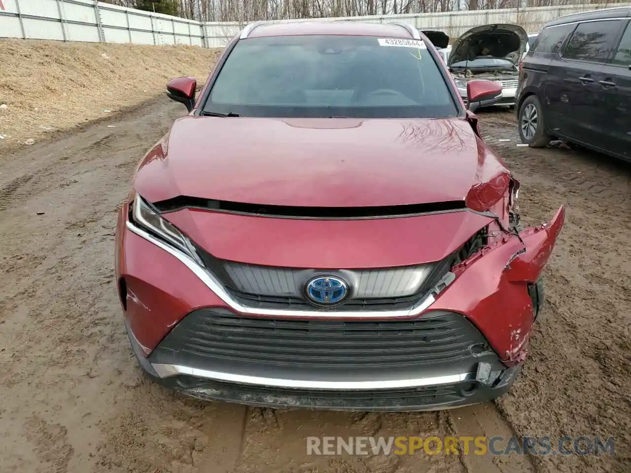 5 Photograph of a damaged car JTEAAAAH9MJ078610 TOYOTA VENZA 2021