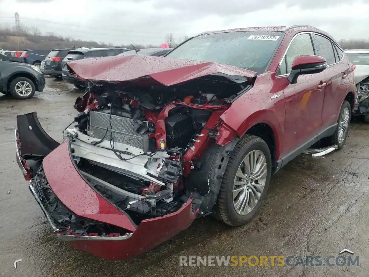 2 Photograph of a damaged car JTEAAAAH9MJ080194 TOYOTA VENZA 2021