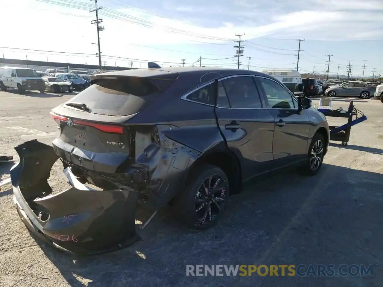 4 Photograph of a damaged car JTEAAAAHXMJ001244 TOYOTA VENZA 2021