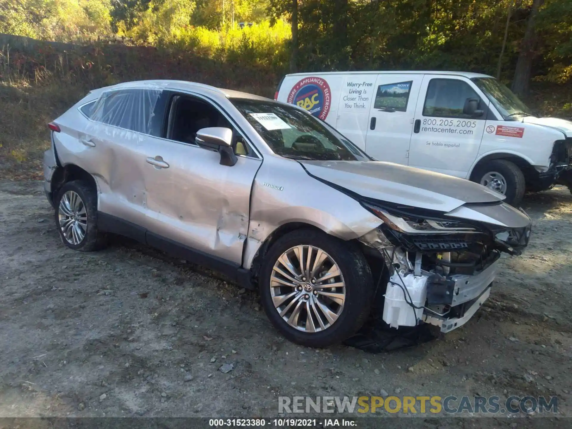 1 Photograph of a damaged car JTEAAAAHXMJ003267 TOYOTA VENZA 2021