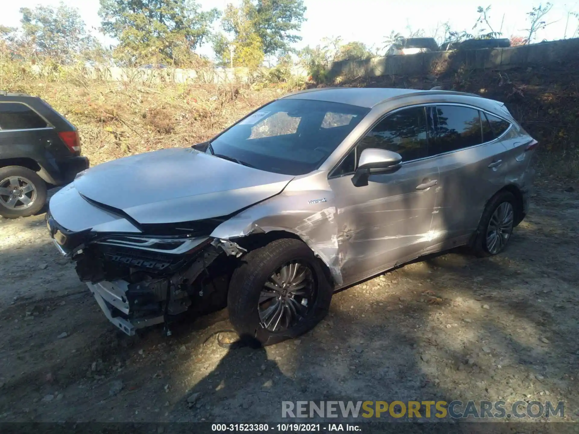 2 Photograph of a damaged car JTEAAAAHXMJ003267 TOYOTA VENZA 2021