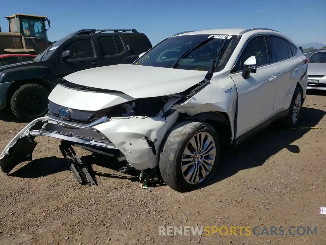 2 Photograph of a damaged car JTEAAAAHXMJ005309 TOYOTA VENZA 2021