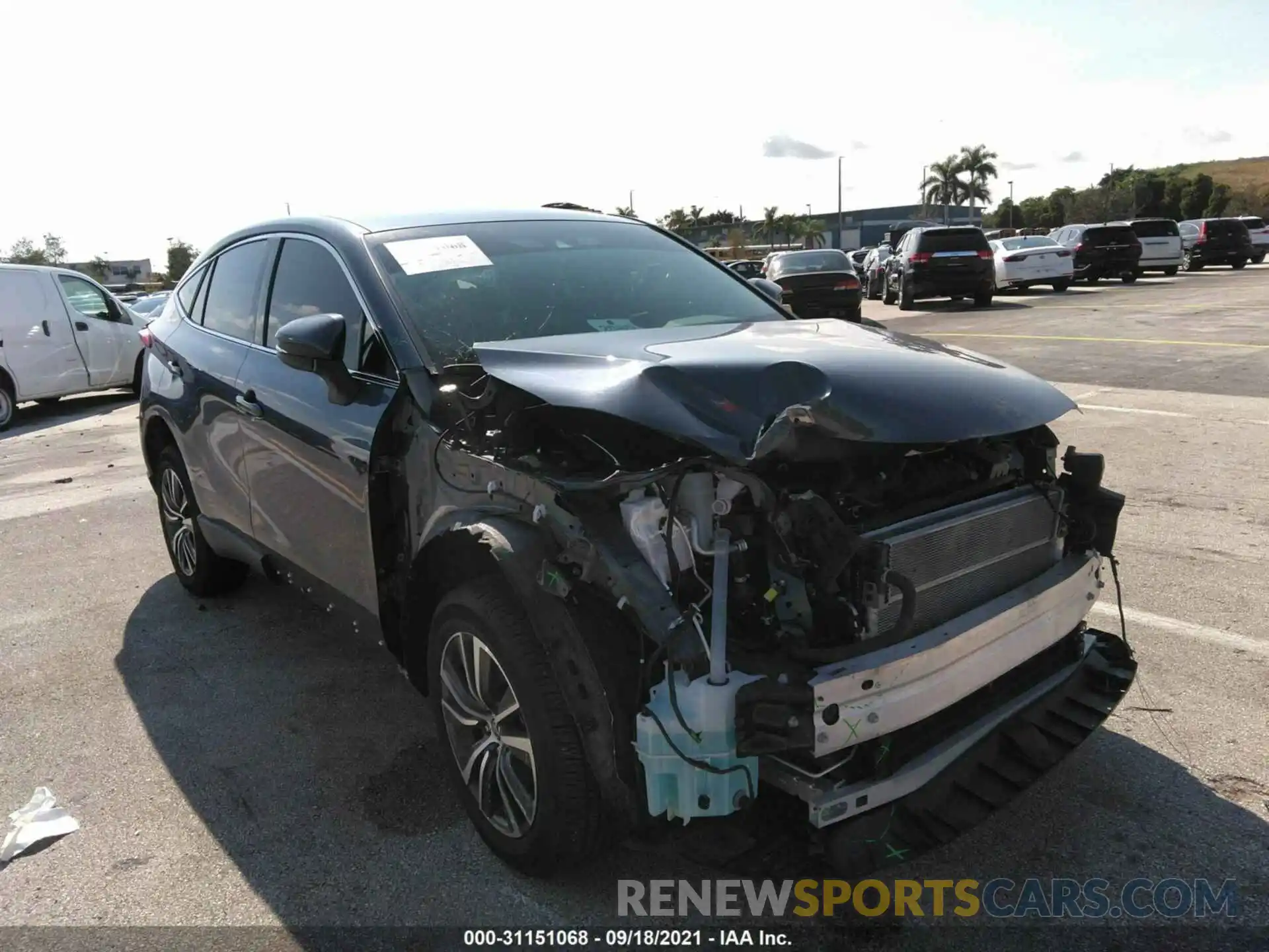 1 Photograph of a damaged car JTEAAAAHXMJ023809 TOYOTA VENZA 2021