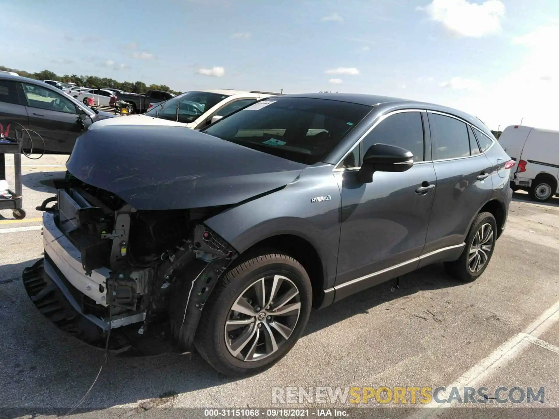 2 Photograph of a damaged car JTEAAAAHXMJ023809 TOYOTA VENZA 2021