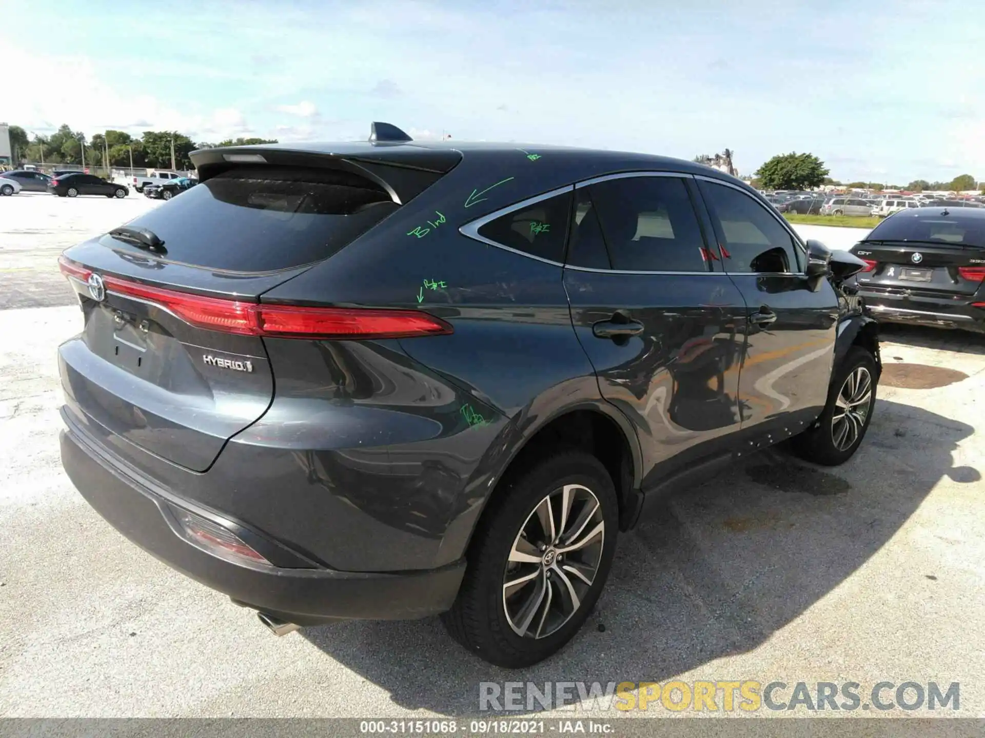 4 Photograph of a damaged car JTEAAAAHXMJ023809 TOYOTA VENZA 2021