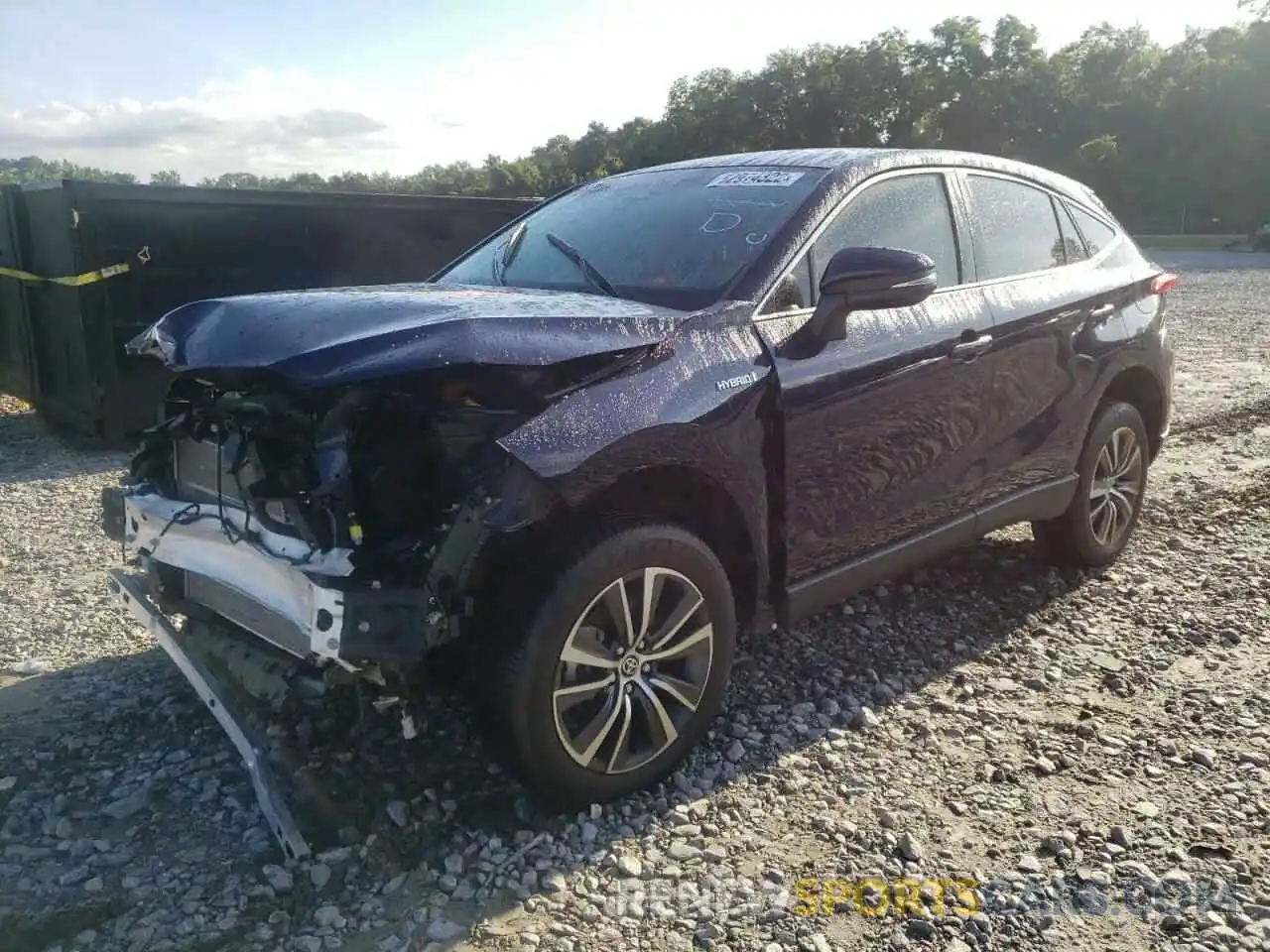 2 Photograph of a damaged car JTEAAAAHXMJ025348 TOYOTA VENZA 2021