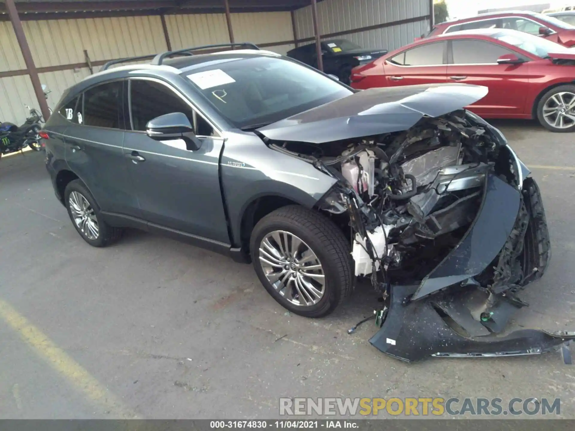 1 Photograph of a damaged car JTEAAAAHXMJ030047 TOYOTA VENZA 2021