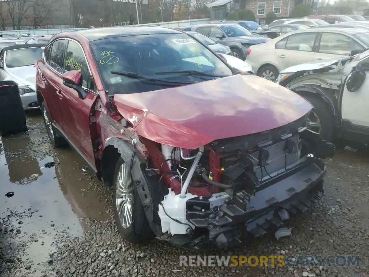 1 Photograph of a damaged car JTEAAAAHXMJ035619 TOYOTA VENZA 2021