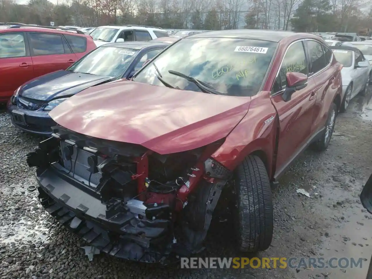 2 Photograph of a damaged car JTEAAAAHXMJ035619 TOYOTA VENZA 2021