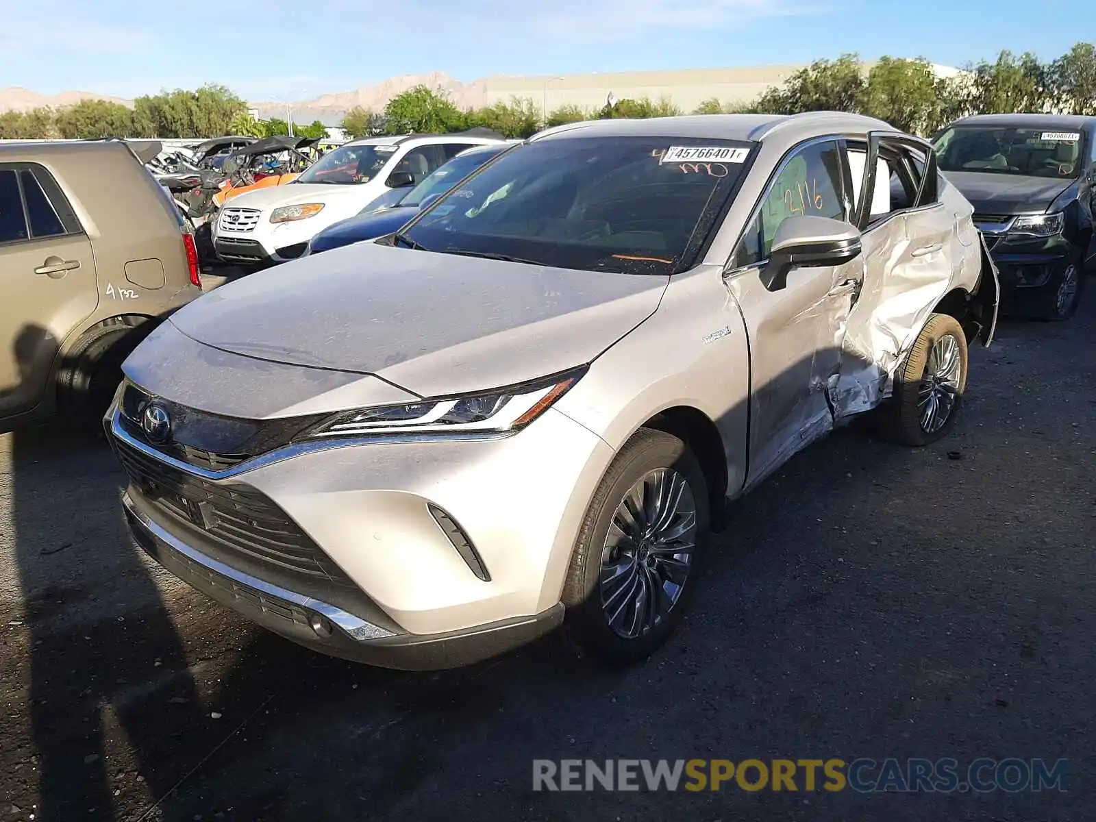 2 Photograph of a damaged car JTEAAAAHXMJ038813 TOYOTA VENZA 2021