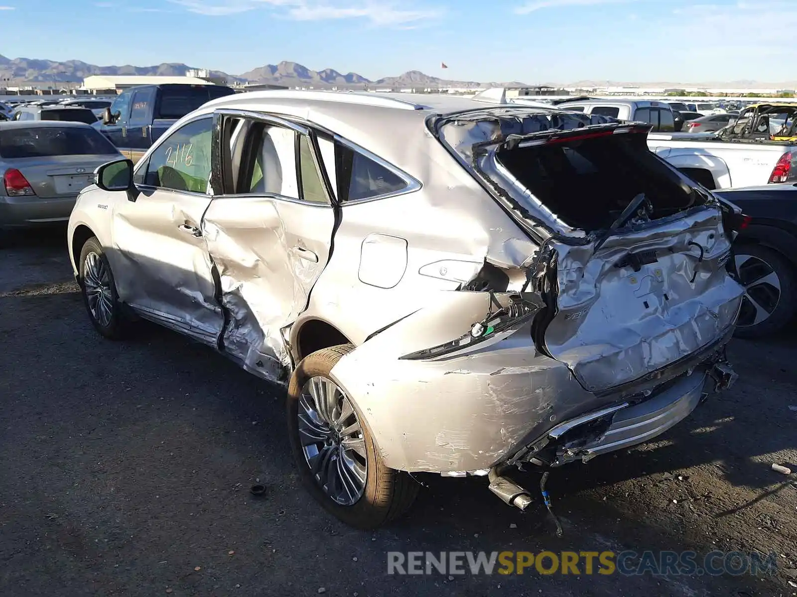 3 Photograph of a damaged car JTEAAAAHXMJ038813 TOYOTA VENZA 2021