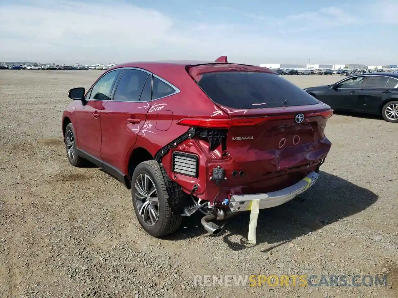 3 Photograph of a damaged car JTEAAAAHXMJ041176 TOYOTA VENZA 2021