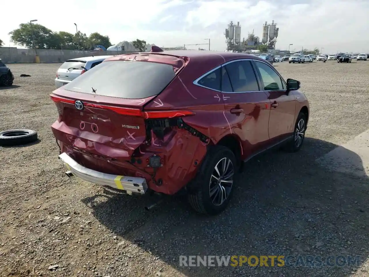 4 Photograph of a damaged car JTEAAAAHXMJ041176 TOYOTA VENZA 2021