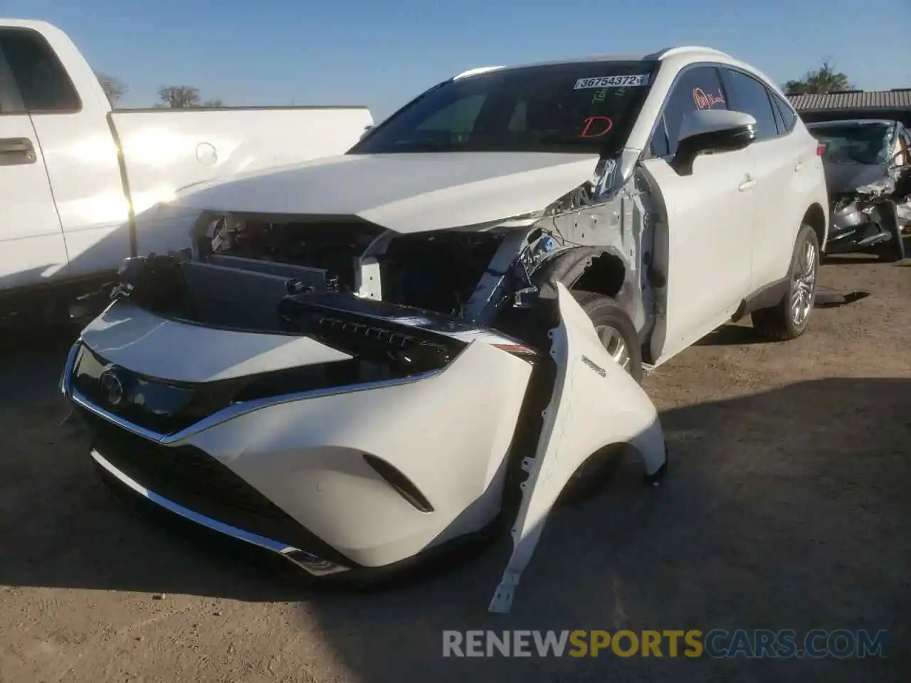 2 Photograph of a damaged car JTEAAAAHXMJ041680 TOYOTA VENZA 2021