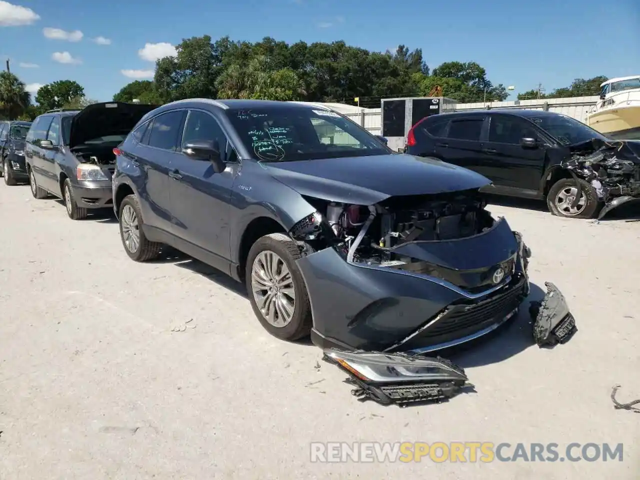 1 Photograph of a damaged car JTEAAAAHXMJ074744 TOYOTA VENZA 2021