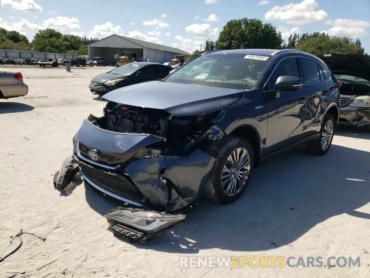 2 Photograph of a damaged car JTEAAAAHXMJ074744 TOYOTA VENZA 2021