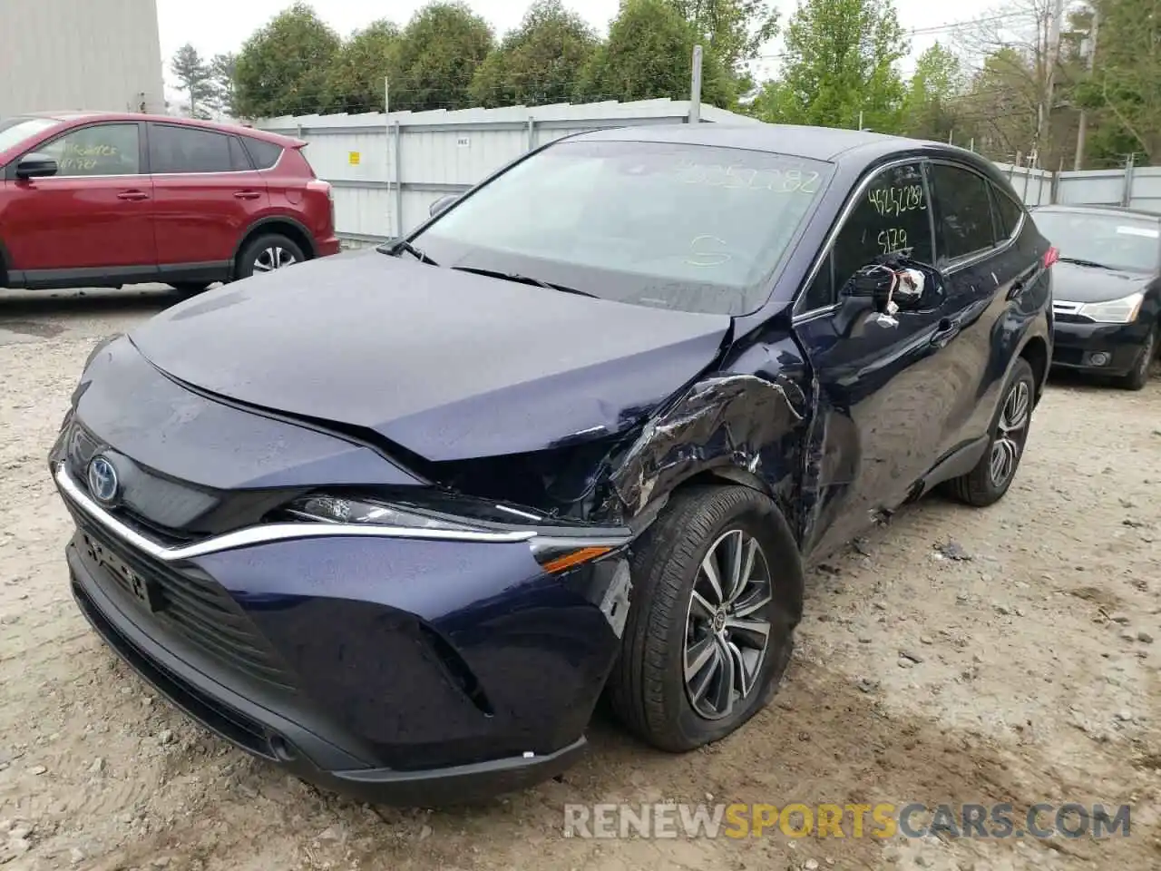 2 Photograph of a damaged car JTEAAAAH0NJ087942 TOYOTA VENZA 2022