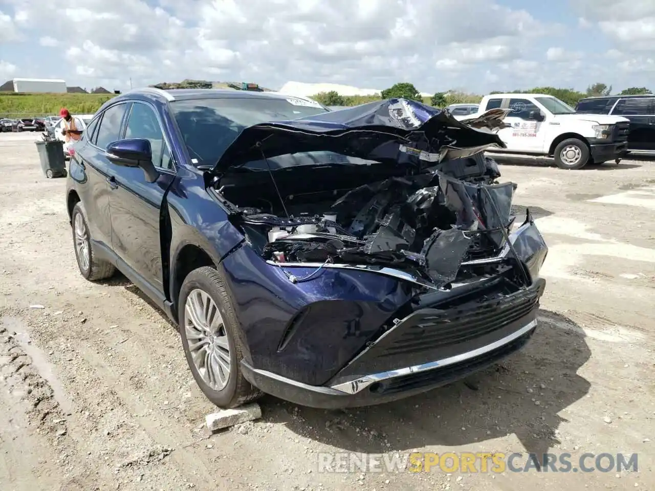 1 Photograph of a damaged car JTEAAAAH0NJ090758 TOYOTA VENZA 2022