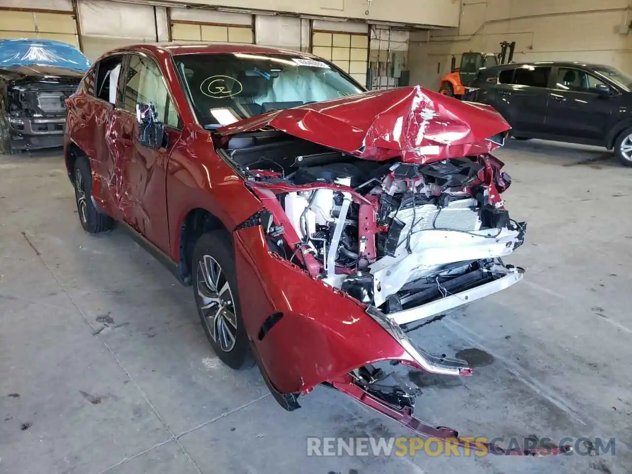 1 Photograph of a damaged car JTEAAAAH0NJ096303 TOYOTA VENZA 2022