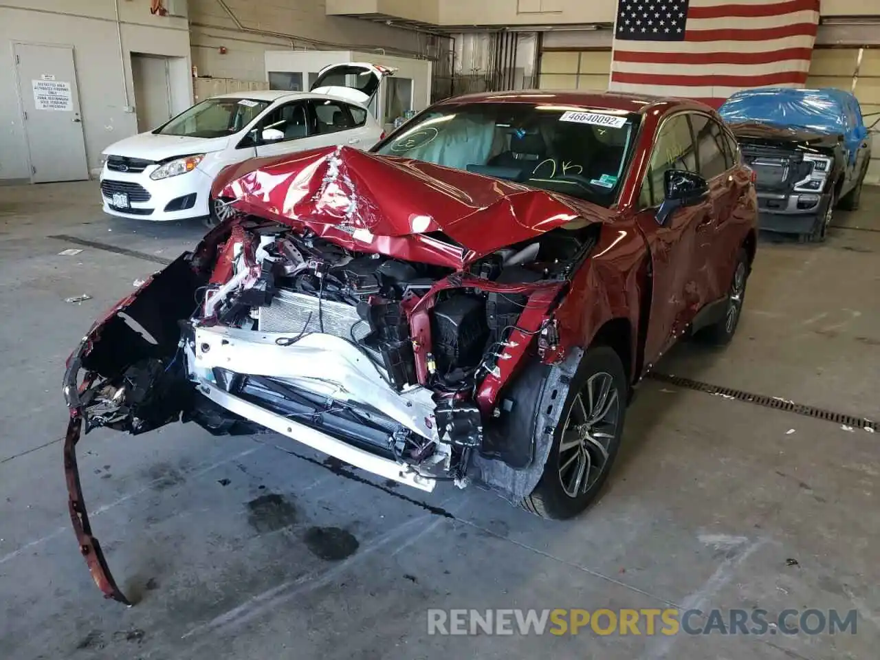 2 Photograph of a damaged car JTEAAAAH0NJ096303 TOYOTA VENZA 2022