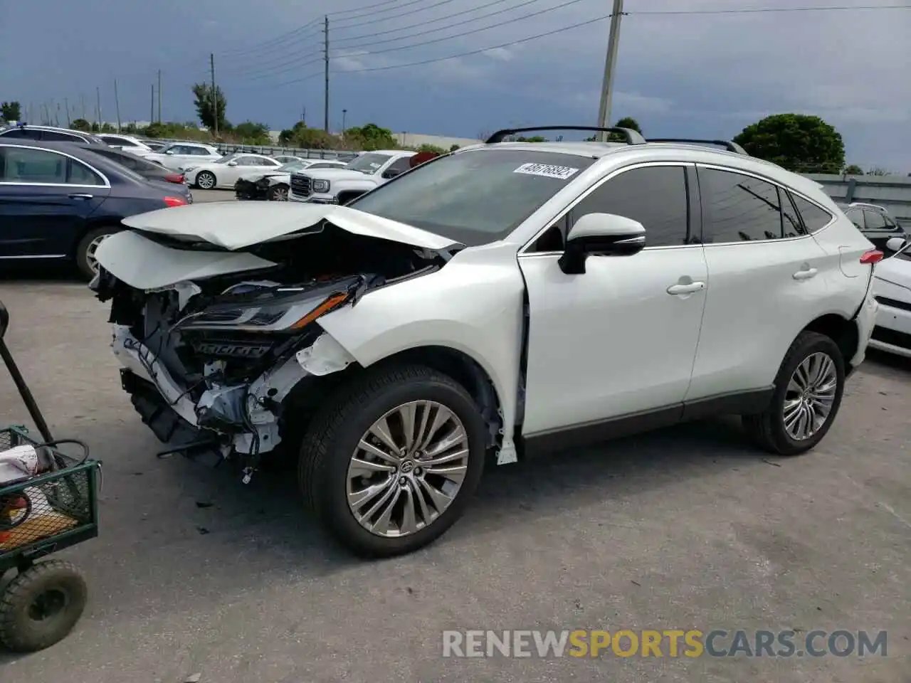 2 Photograph of a damaged car JTEAAAAH1NJ087402 TOYOTA VENZA 2022