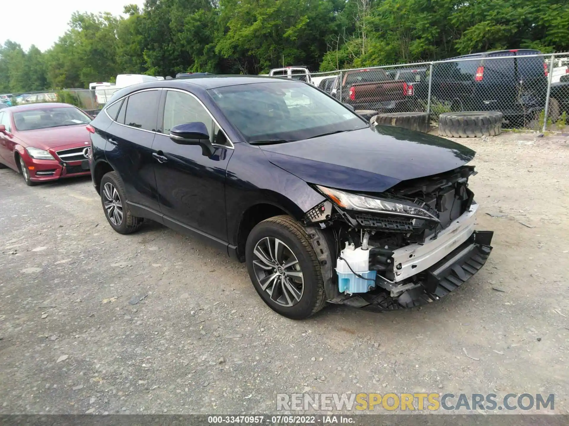 1 Photograph of a damaged car JTEAAAAH1NJ091580 TOYOTA VENZA 2022