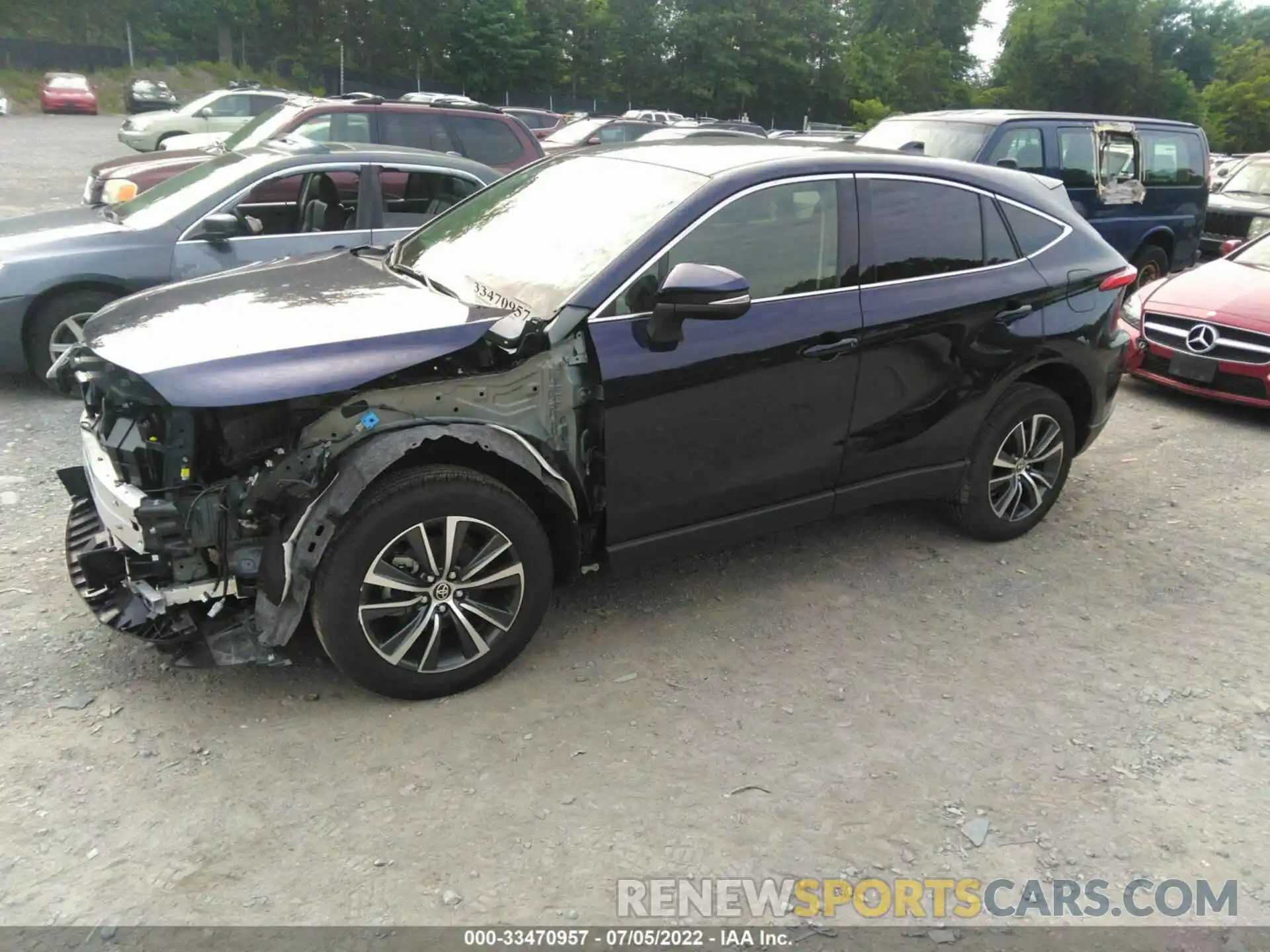 2 Photograph of a damaged car JTEAAAAH1NJ091580 TOYOTA VENZA 2022