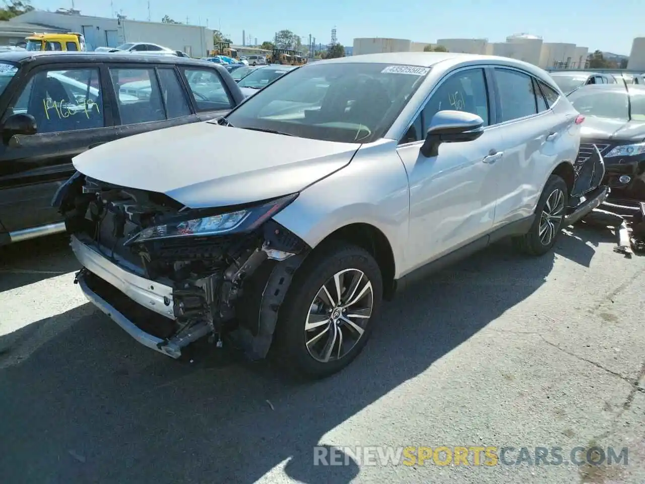 2 Photograph of a damaged car JTEAAAAH1NJ093765 TOYOTA VENZA 2022