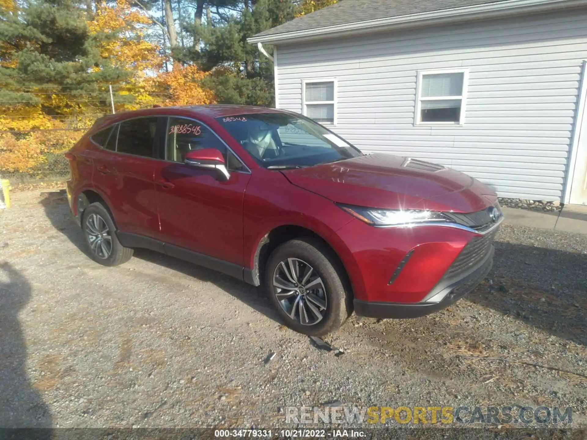 1 Photograph of a damaged car JTEAAAAH1NJ106563 TOYOTA VENZA 2022