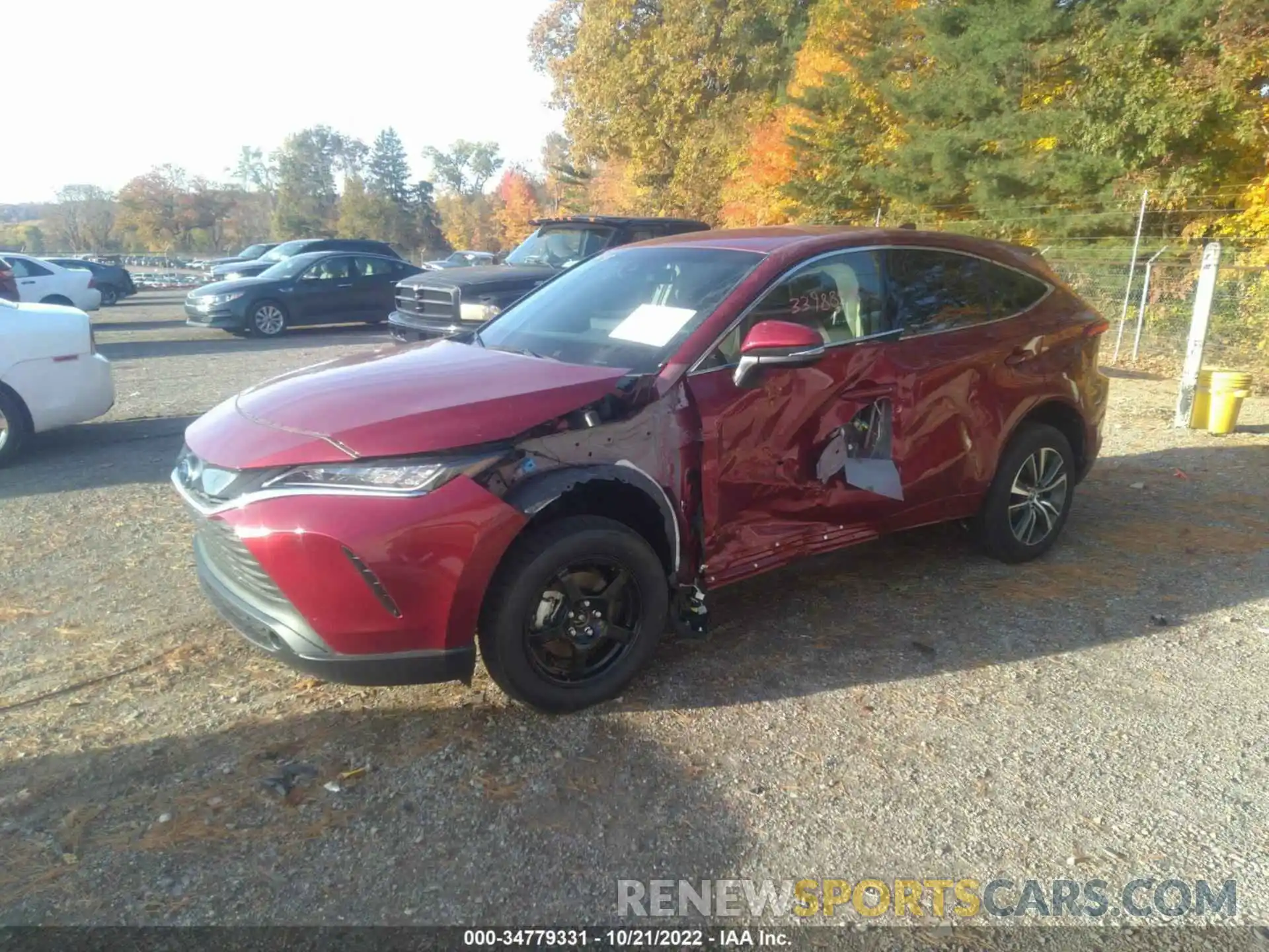 2 Photograph of a damaged car JTEAAAAH1NJ106563 TOYOTA VENZA 2022