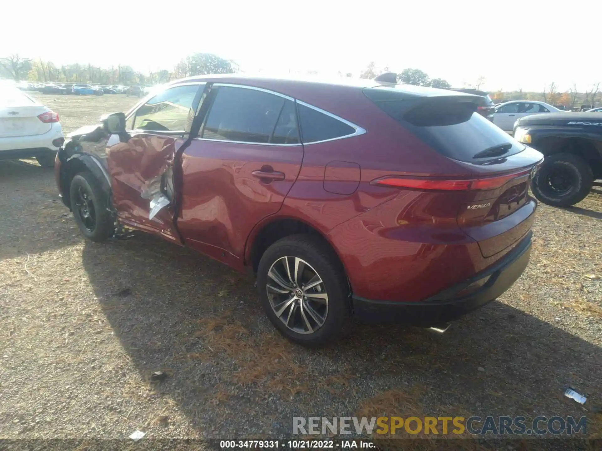 3 Photograph of a damaged car JTEAAAAH1NJ106563 TOYOTA VENZA 2022