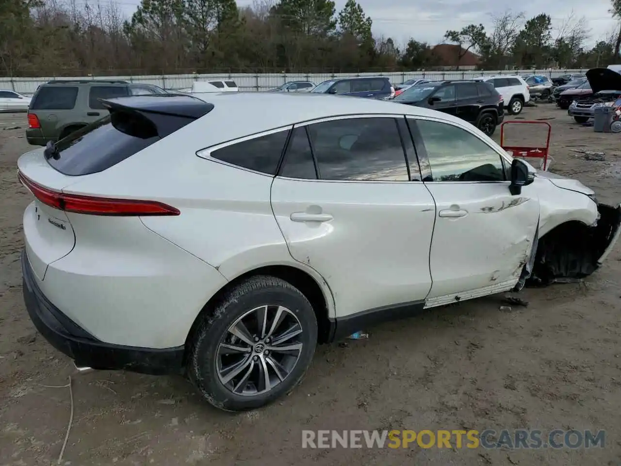 3 Photograph of a damaged car JTEAAAAH1NJ110614 TOYOTA VENZA 2022