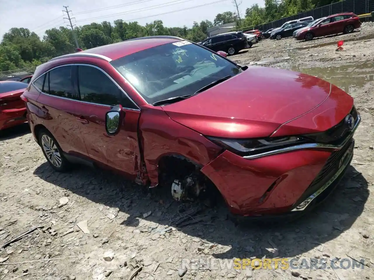 1 Photograph of a damaged car JTEAAAAH2NJ092477 TOYOTA VENZA 2022