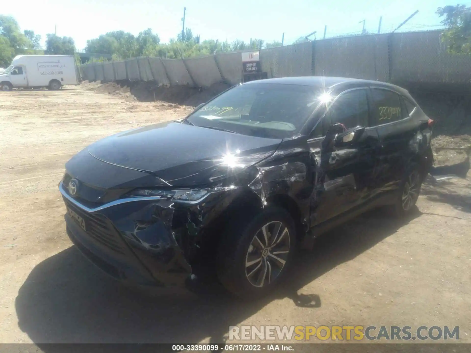 2 Photograph of a damaged car JTEAAAAH2NJ096352 TOYOTA VENZA 2022