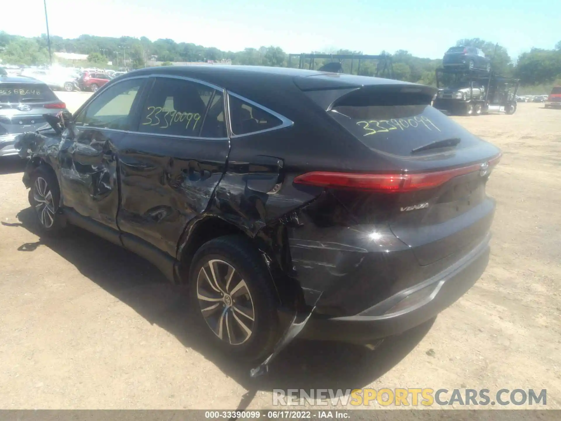 3 Photograph of a damaged car JTEAAAAH2NJ096352 TOYOTA VENZA 2022