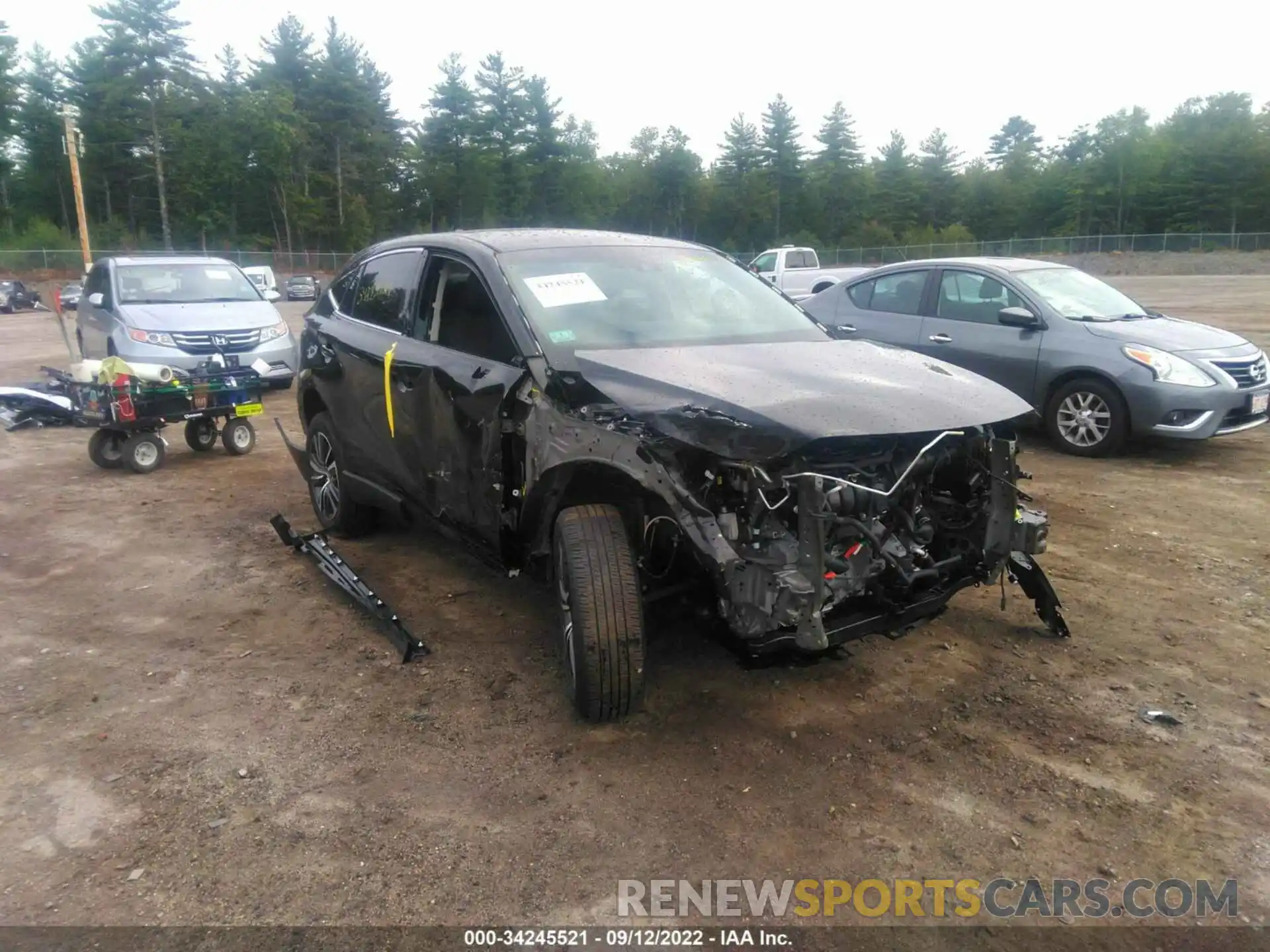 1 Photograph of a damaged car JTEAAAAH3NJ087238 TOYOTA VENZA 2022