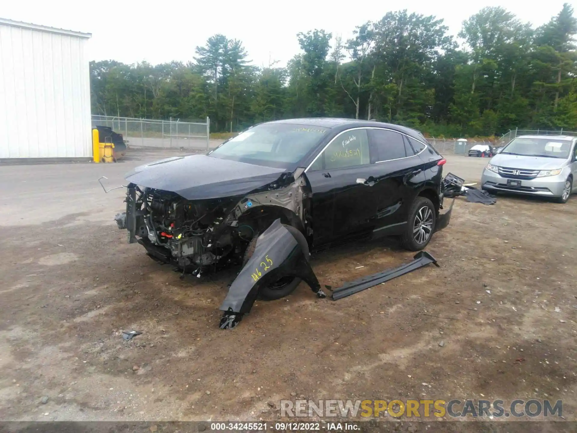 2 Photograph of a damaged car JTEAAAAH3NJ087238 TOYOTA VENZA 2022