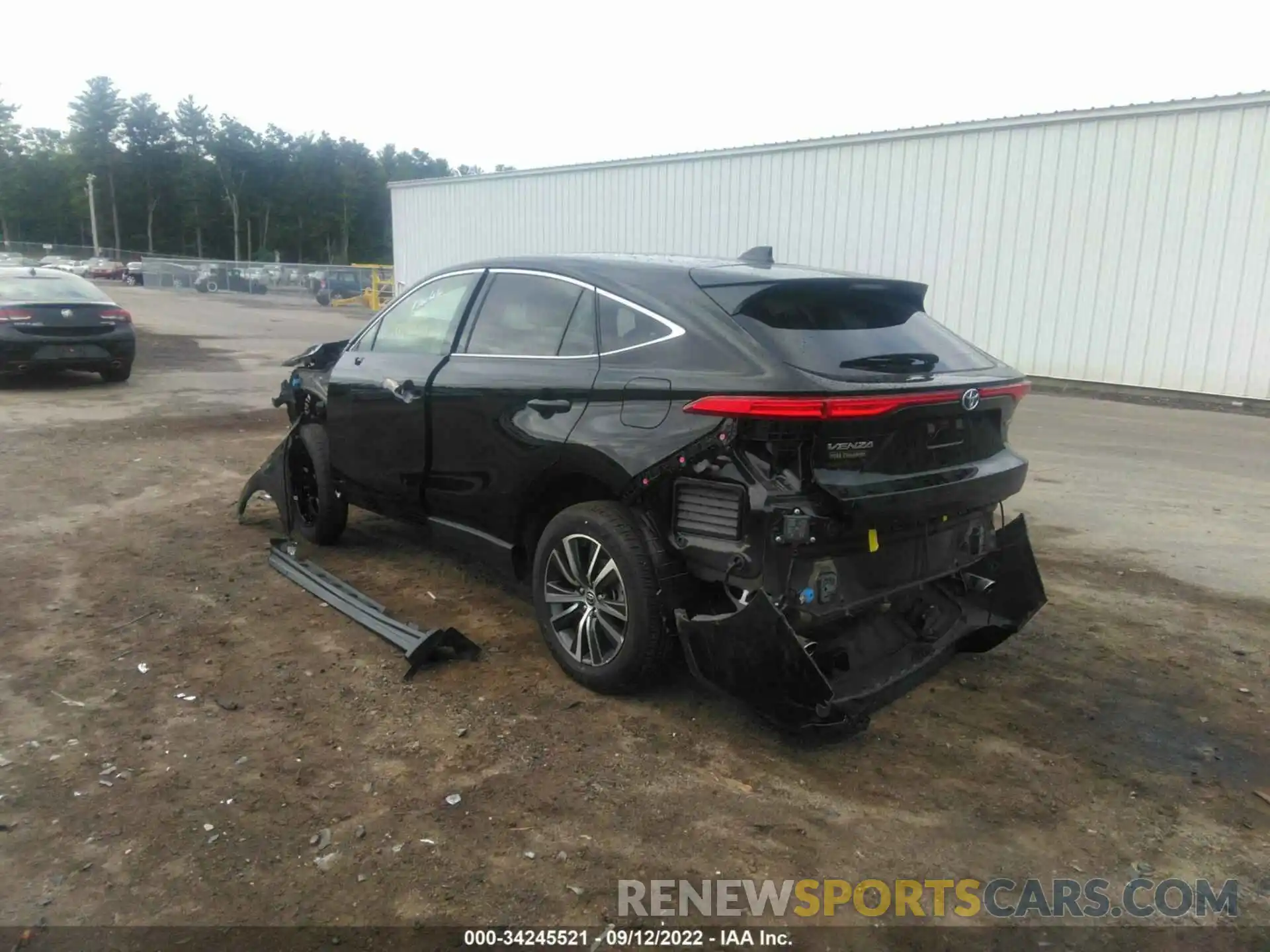 3 Photograph of a damaged car JTEAAAAH3NJ087238 TOYOTA VENZA 2022