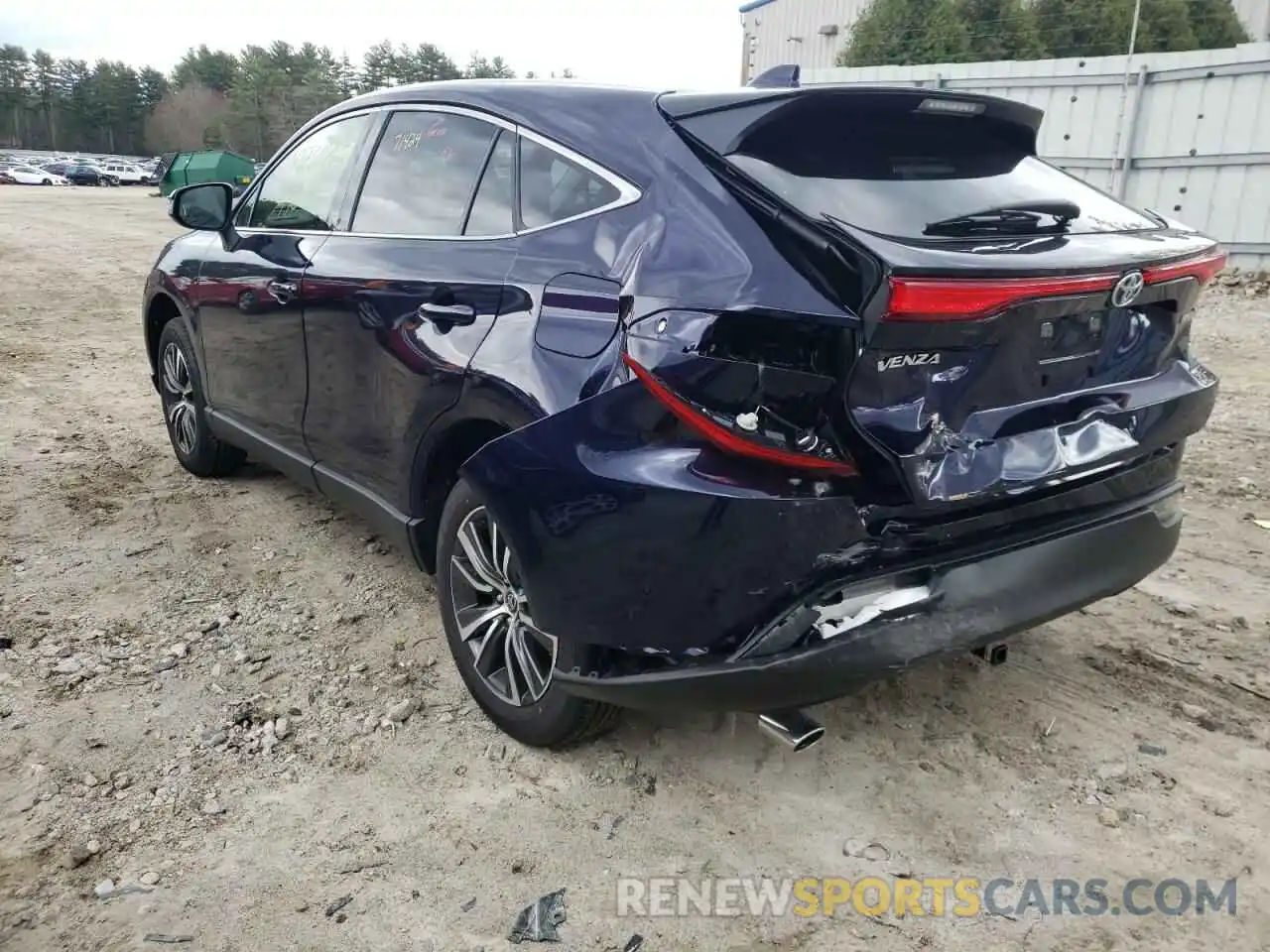 3 Photograph of a damaged car JTEAAAAH4NJ094845 TOYOTA VENZA 2022