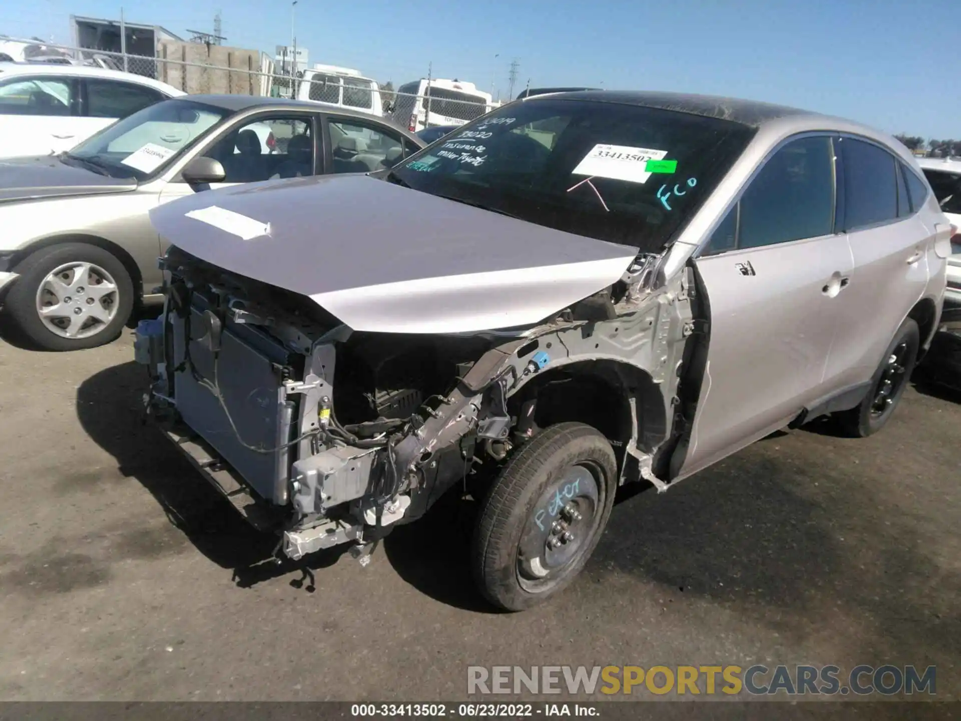 2 Photograph of a damaged car JTEAAAAH5NJ088438 TOYOTA VENZA 2022