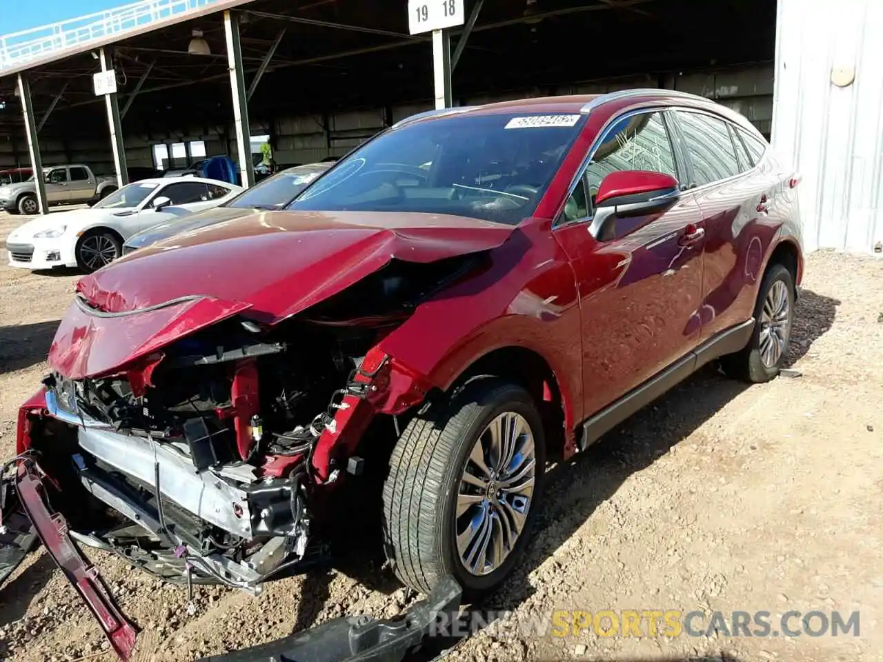 2 Photograph of a damaged car JTEAAAAH7NJ094743 TOYOTA VENZA 2022