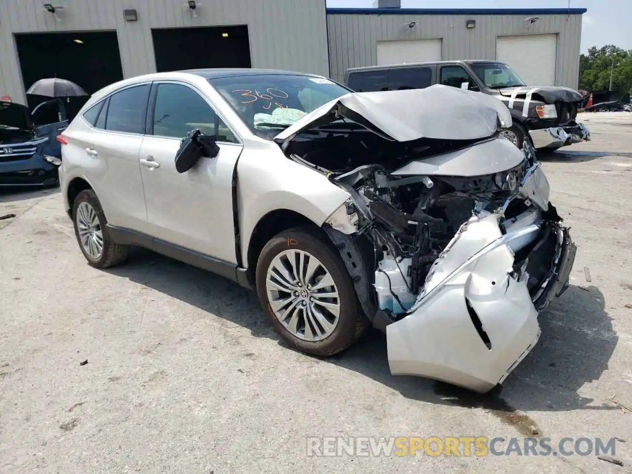 1 Photograph of a damaged car JTEAAAAH9NJ092248 TOYOTA VENZA 2022