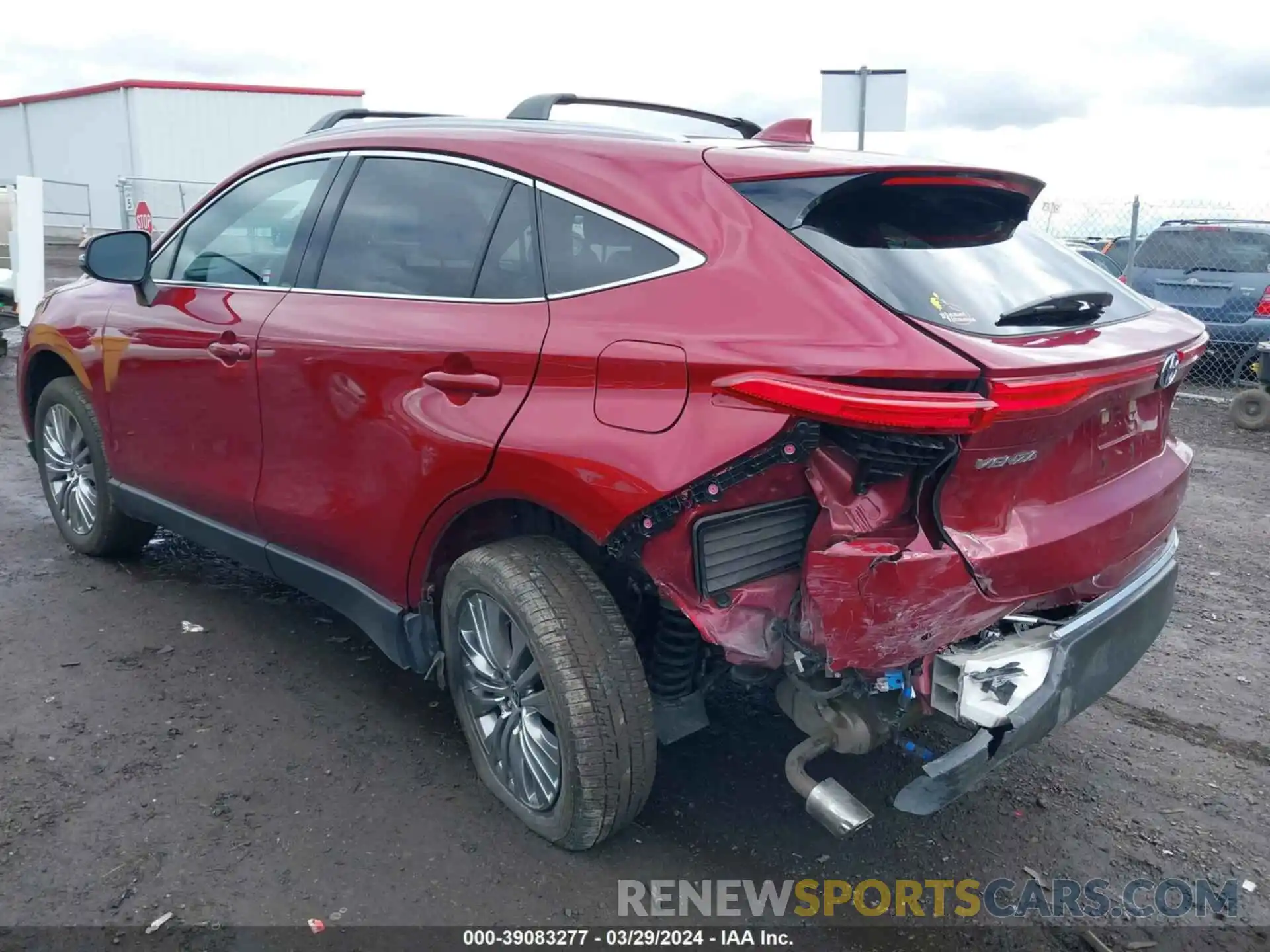 3 Photograph of a damaged car JTEAAAAH9PJ141208 TOYOTA VENZA 2023