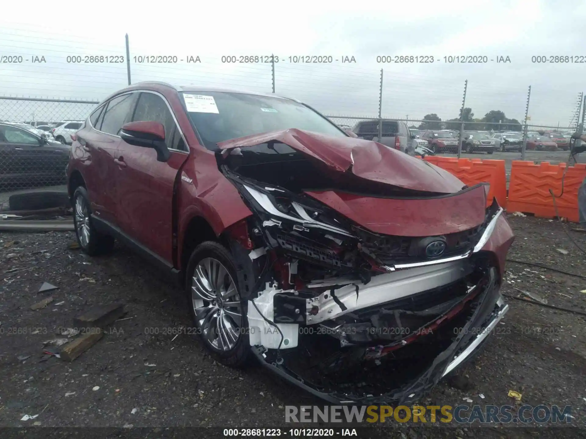 1 Photograph of a damaged car JTEAAAAH8MJ001064 TOYOTA VENZA XLE 2021