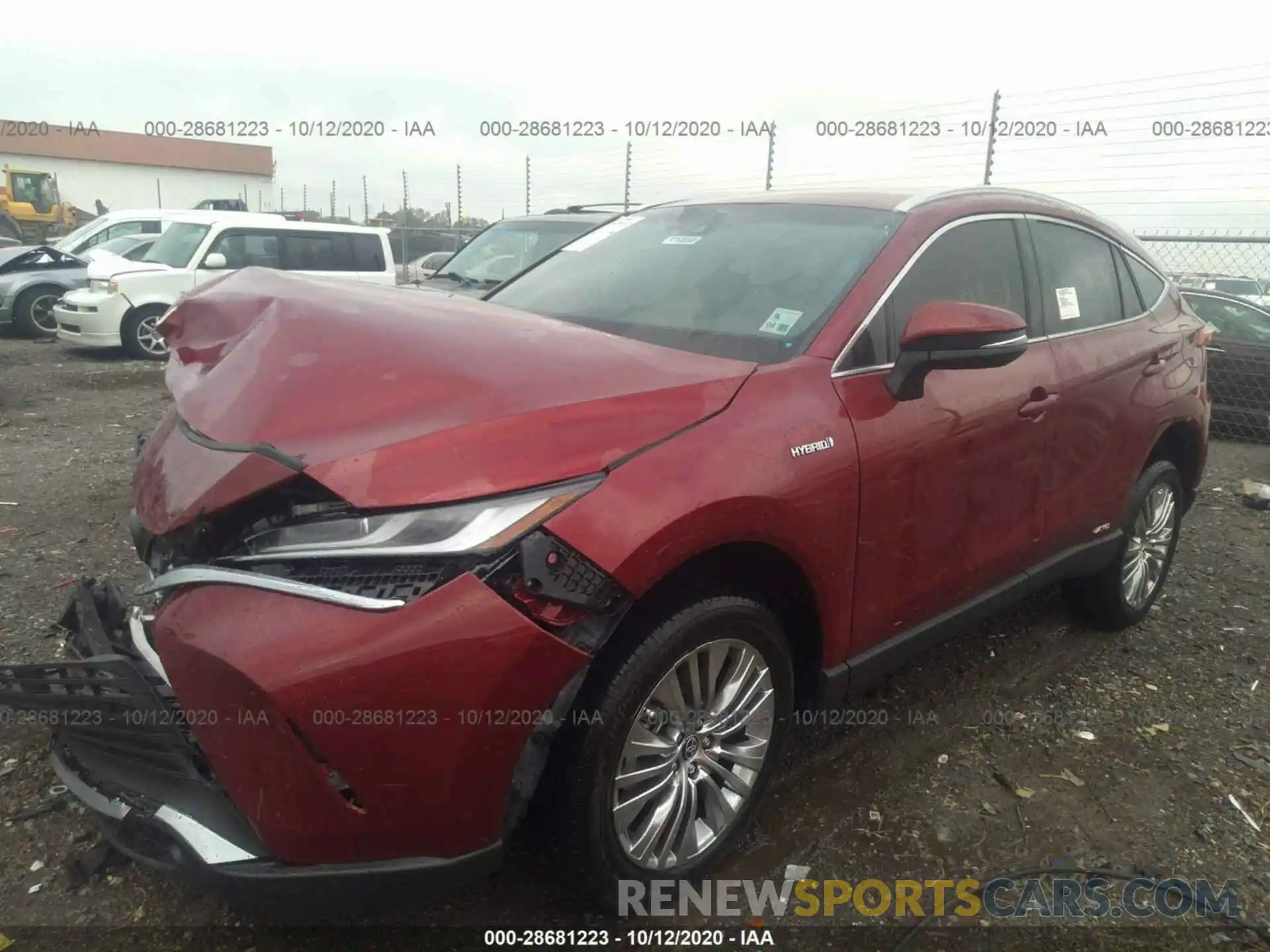 2 Photograph of a damaged car JTEAAAAH8MJ001064 TOYOTA VENZA XLE 2021