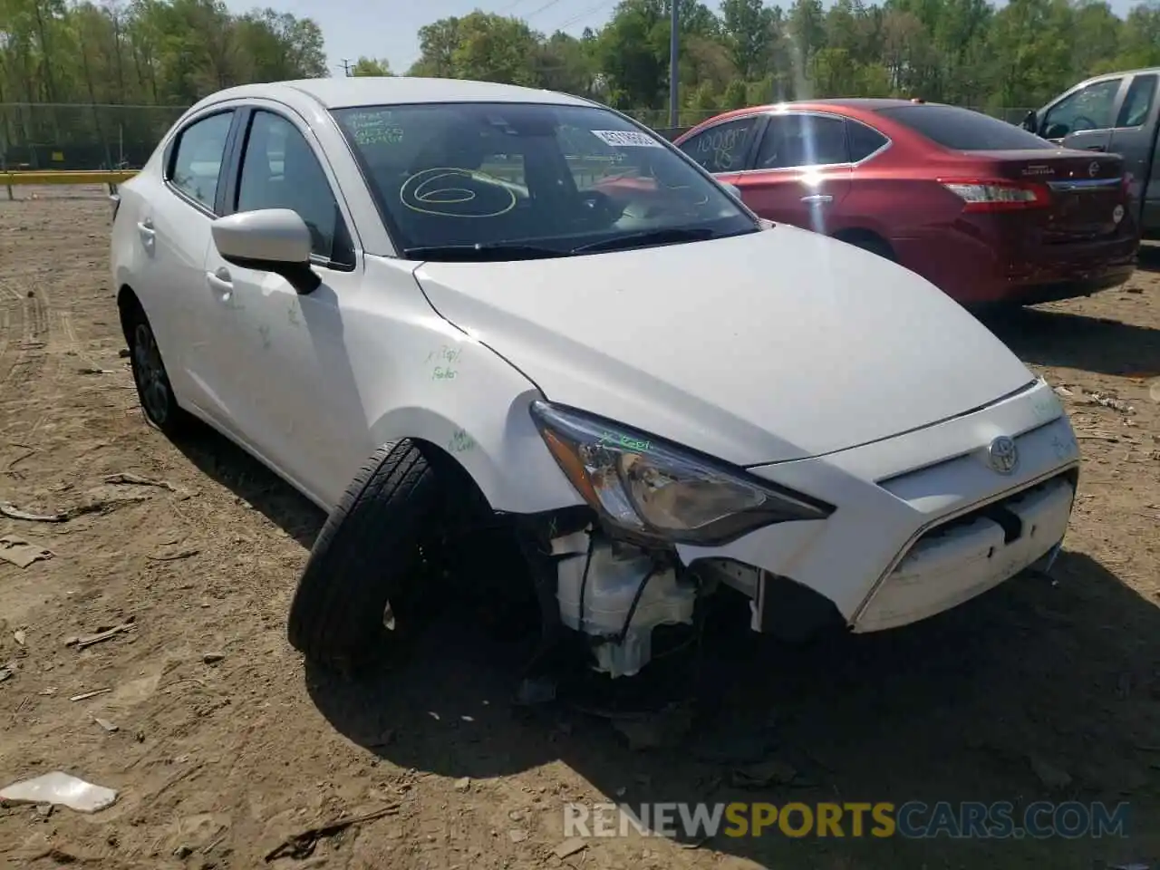 1 Photograph of a damaged car 3MYDLBYV0KY501078 TOYOTA YARIS 2019